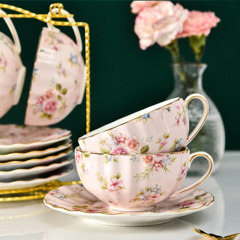 Korean Tea Set - 3PCS/Sets Pastoral style Flowers Tea Set
