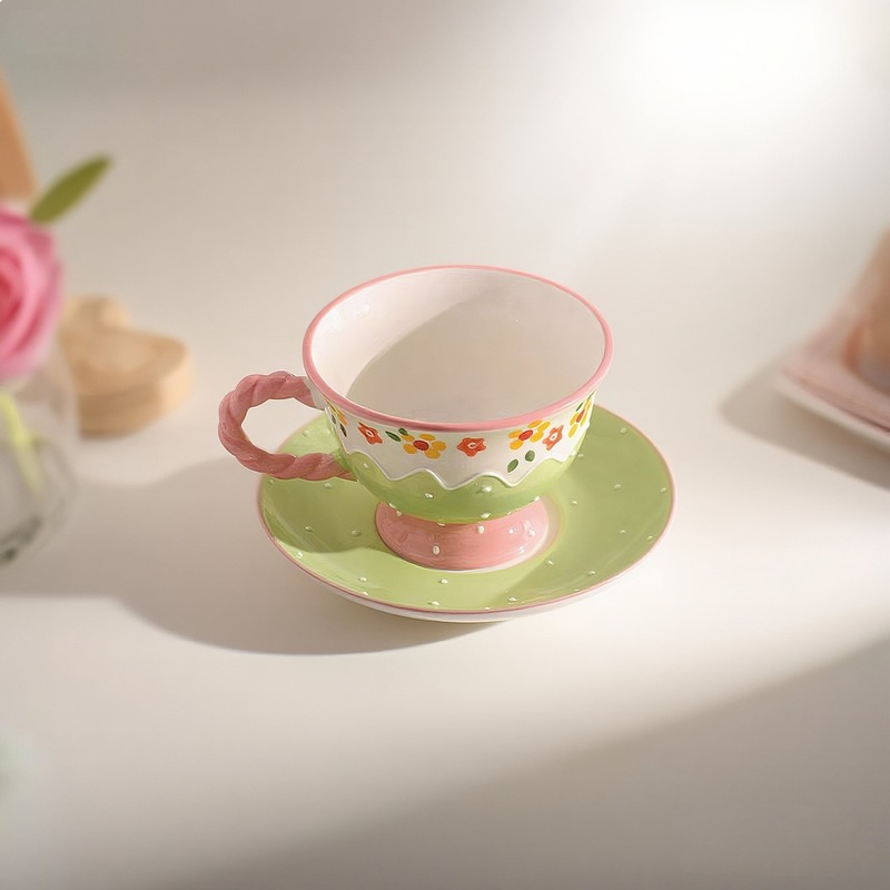 Korean Style Hand Painted Flor - Korean Tea Set review and price