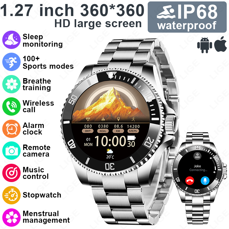 LIGE New Style Luxury Smart Wa - Korean Men Lifestyle review and price