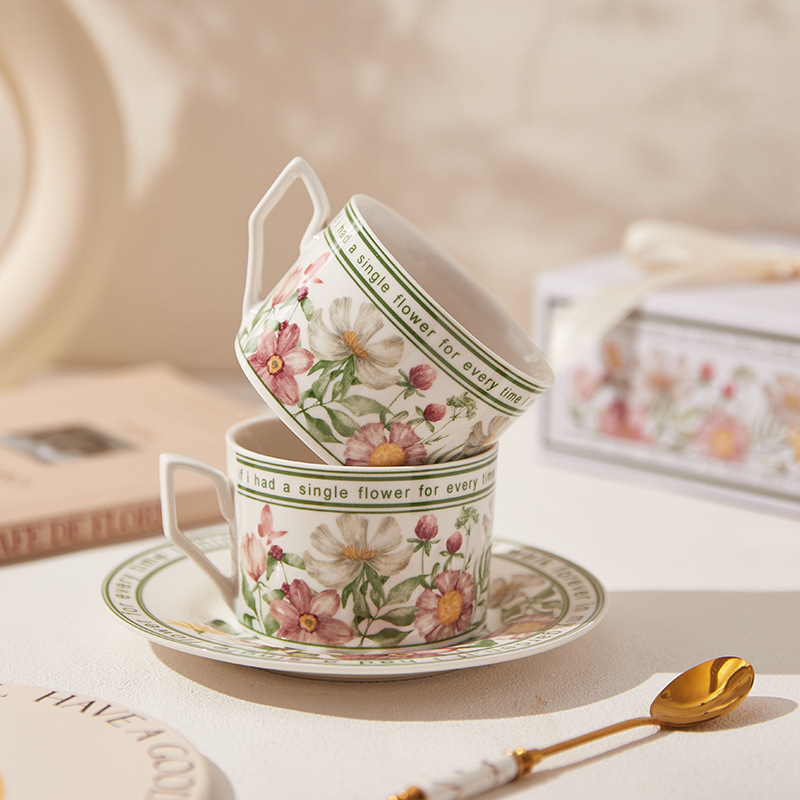 French Retro Style Coffee Cup  - Korean Tea Set review and price